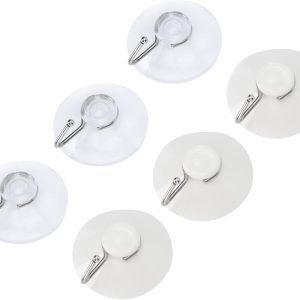 Round Hook Brushed Transparent Stainless Steel Hook Bathroom Kitchen Door Hanging Clothes 1 pcs
